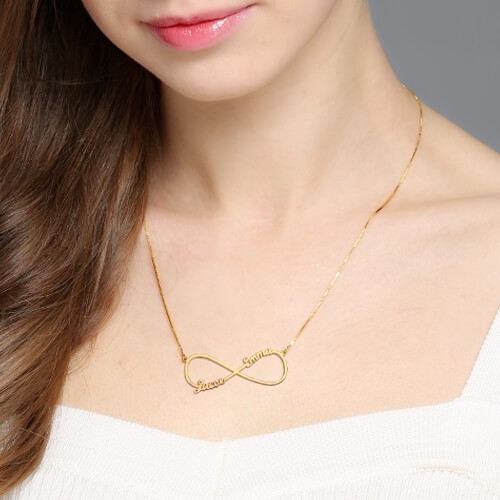 Infinity Necklace Two Names