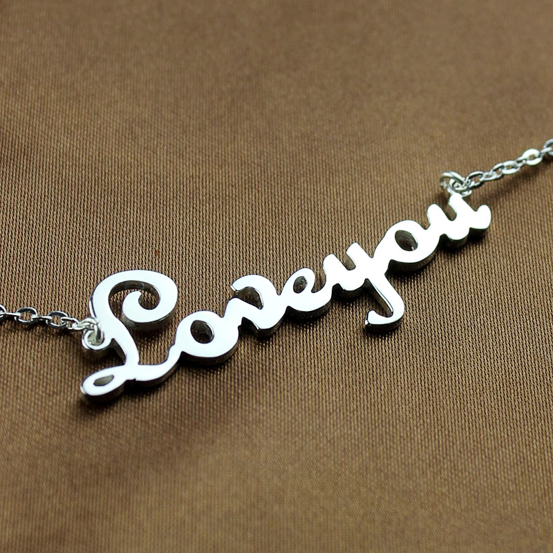 Personalized Sterling Silver Name Necklace