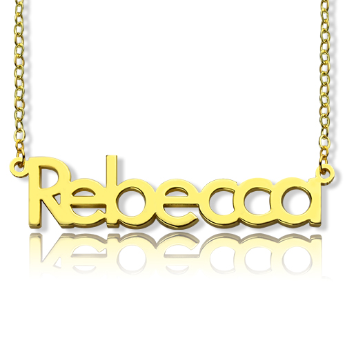 Name Necklace 18K Gold Plated