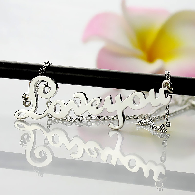 Personalized Sterling Silver Name Necklace