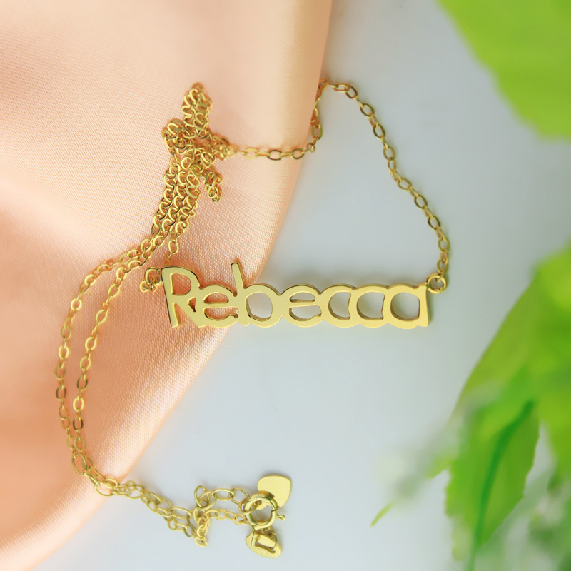 Name Necklace 18K Gold Plated