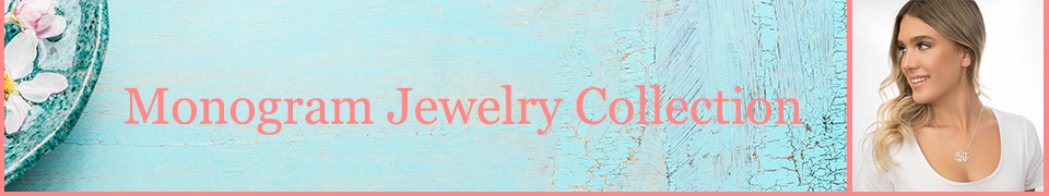monogram jewelry (bracelets and rings for now) necklaces