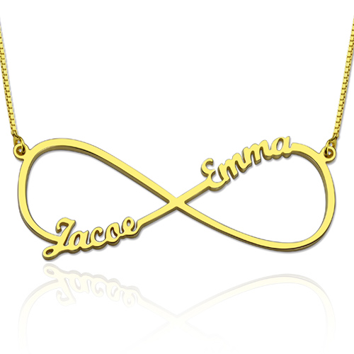 Infinity Necklace Two Names
