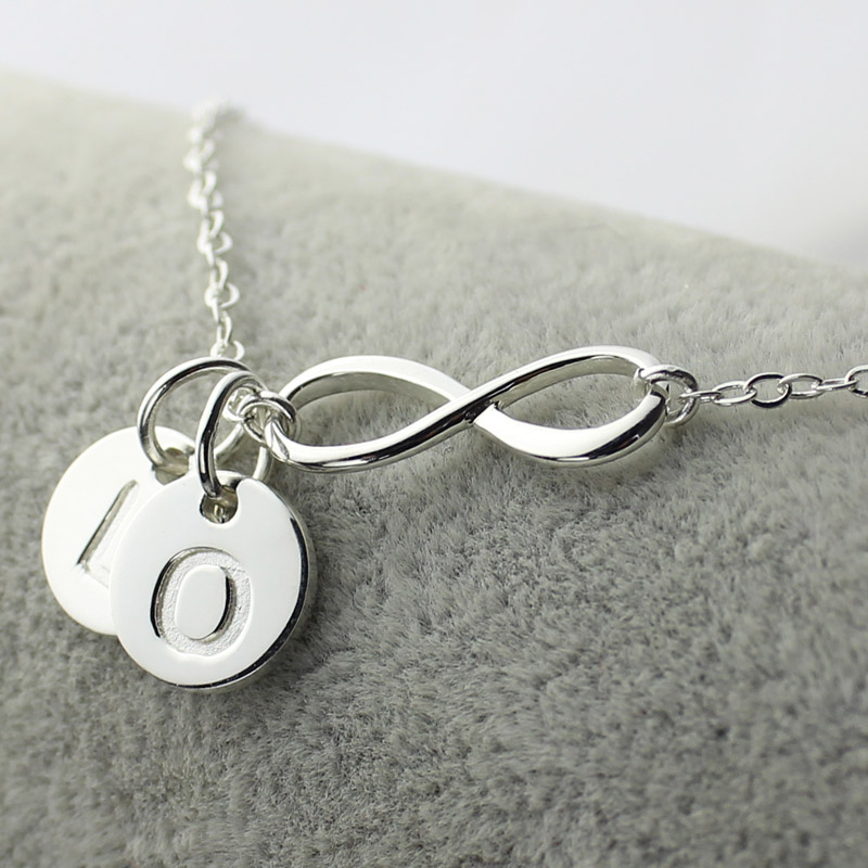 Custom Infinity Initial Necklace