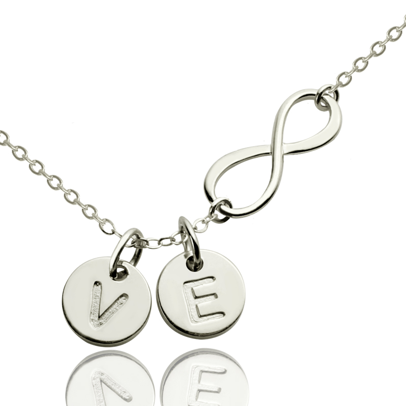 Custom Infinity Initial Necklace