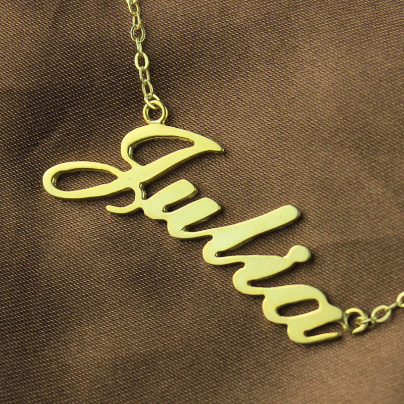 Personalized Classic Name Necklace - 18k Gold Plated
