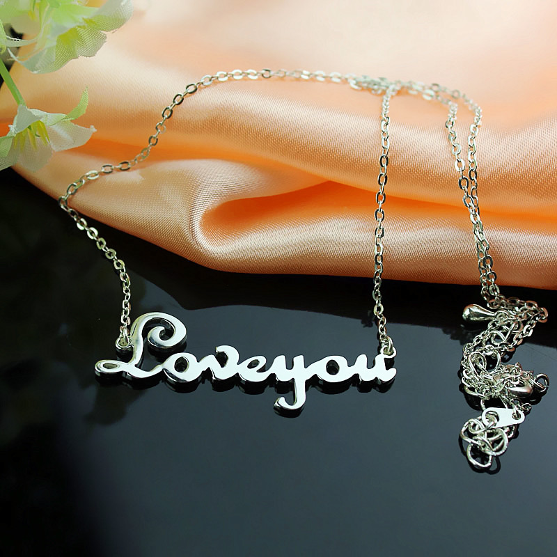 Personalized Sterling Silver Name Necklace