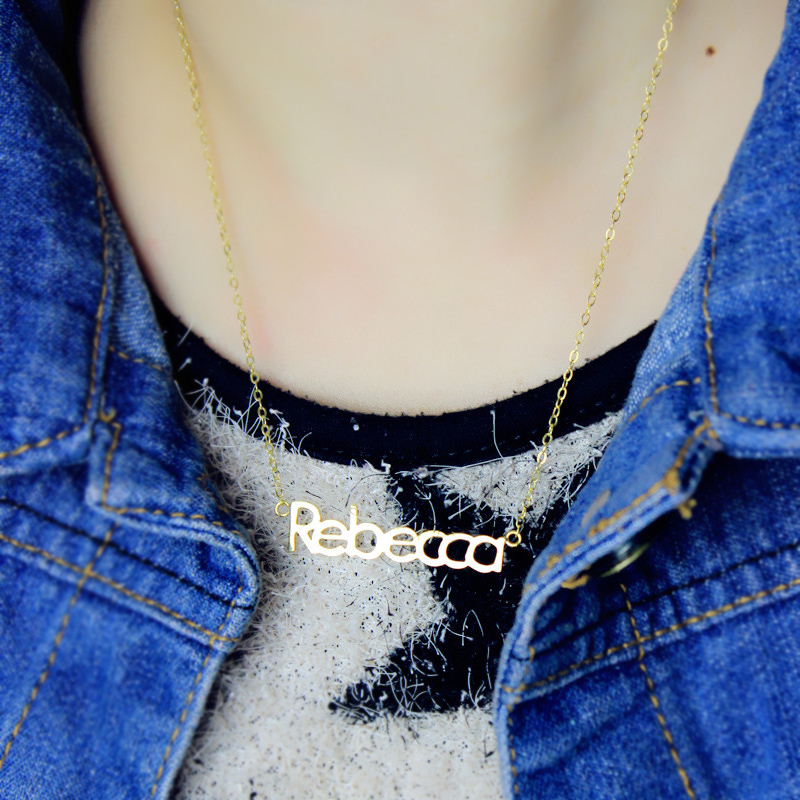 Name Necklace 18K Gold Plated