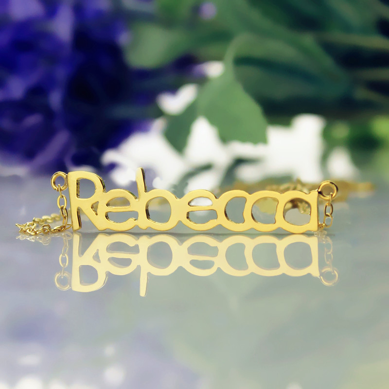 Name Necklace 18K Gold Plated