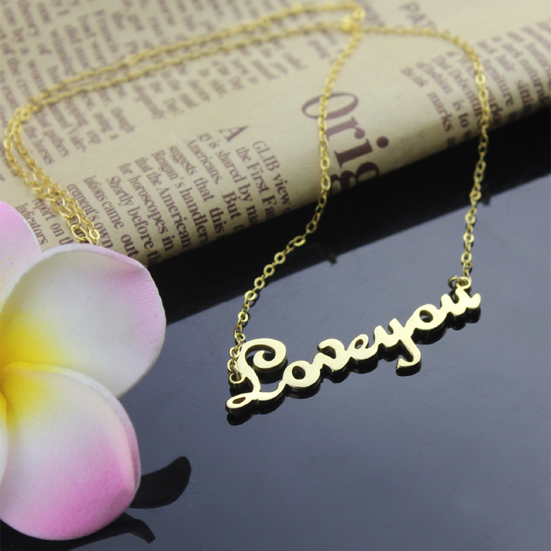 Personalized 18K Gold Plated