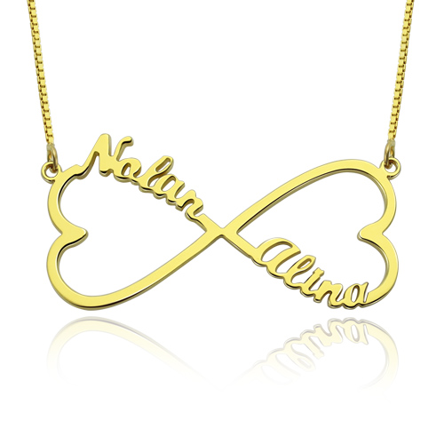 Personalized Heart Infinity Name Necklace