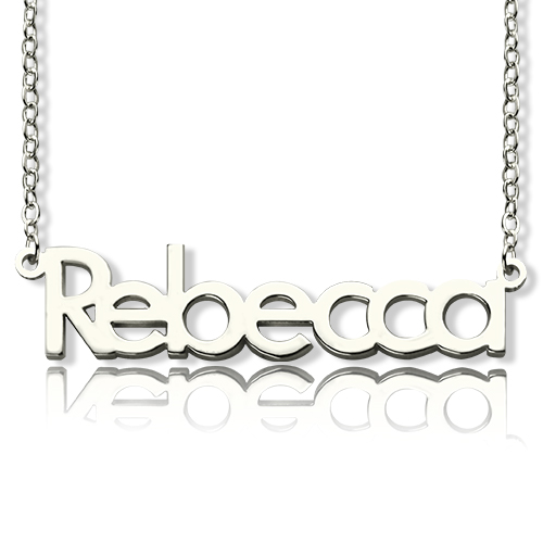 Name Necklace Sterling Silver