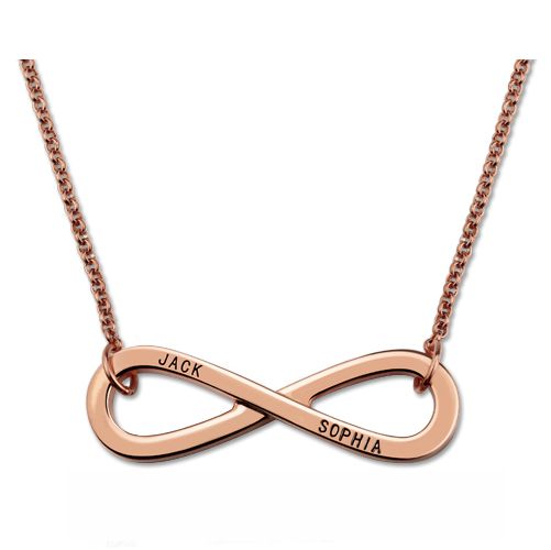 Engraved Infinity Symbol Necklace